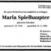 Schenker Maria 1915-1989 Todesanzeige